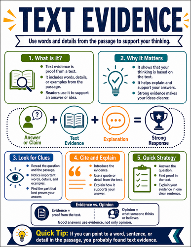 Text Evidence I Infographic