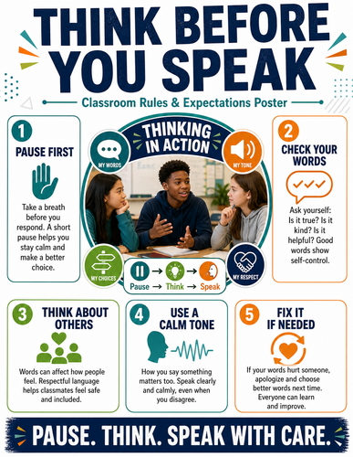 Think Before You Speak I Infographic