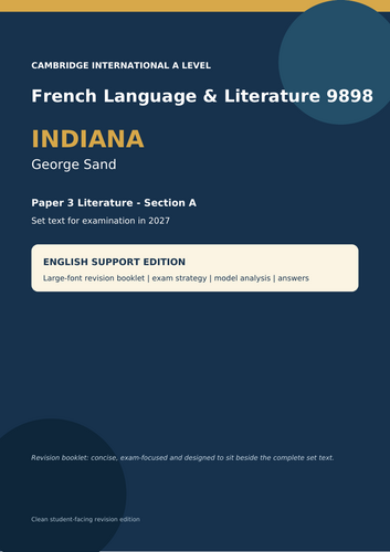 # Indiana A Level French Literature Two-Book Revision Bundle