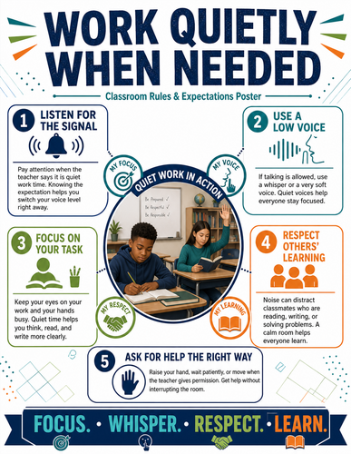 Work Quietly When Needed I Infographic