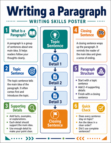 Writing a Paragraph I Infographic