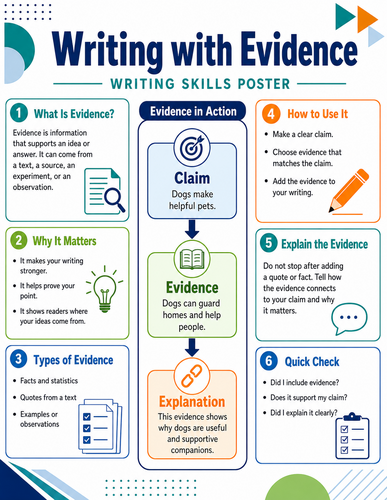 Writing with Evidence I Infographic