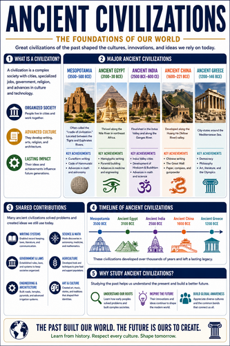 Ancient Civilizations I High School I Infographic