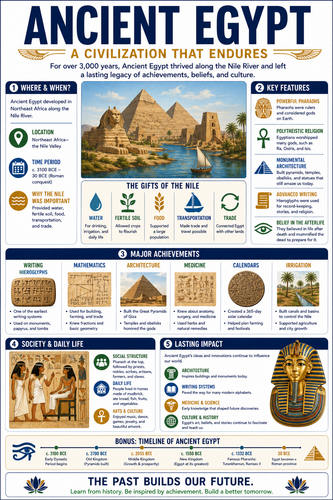 Ancient Egypt I High School I Infographic