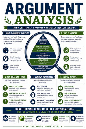 Argument Analysis I High School I Infographic