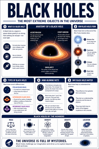 Black Holes I High School I Infographic