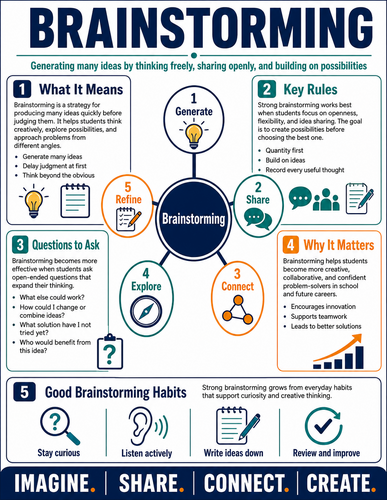 Brainstorming I High School I Infographic