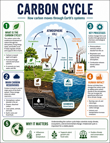 Carbon Cycle I High School I Infographic