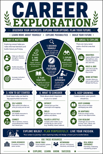 Career Exploration I High School I Infographic