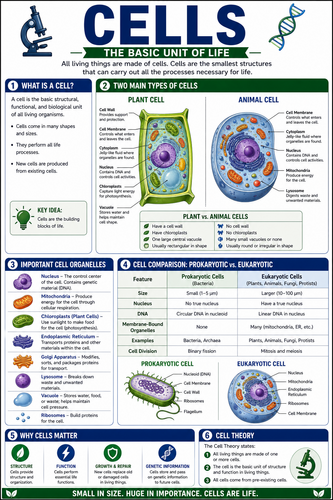 Cells I High School I Infographic