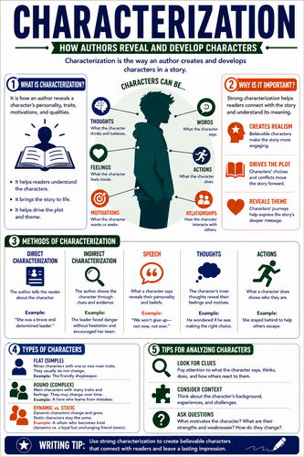 Characterization I High School I Infographic