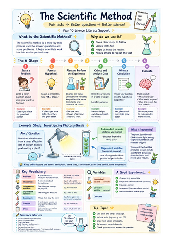 The Scientific Method Visual Literacy Sheet