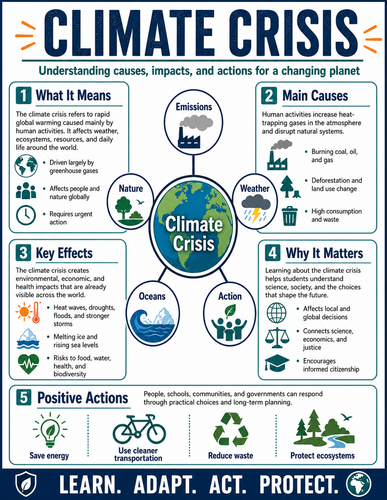 Climate Crisis I High School I Infographic