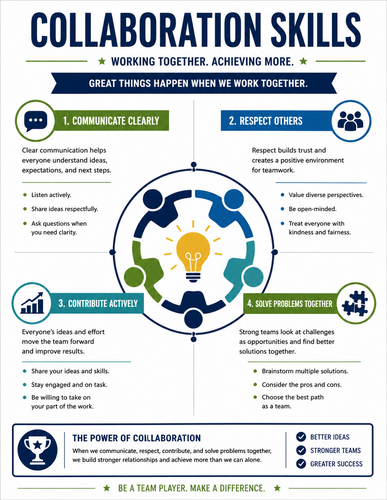 Collaboration Skills I High School I Infographic
