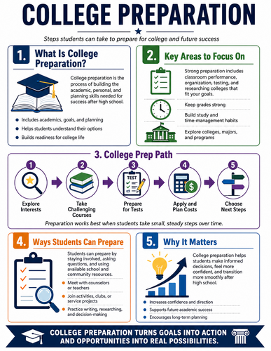 College Preparation I High School I Infographic