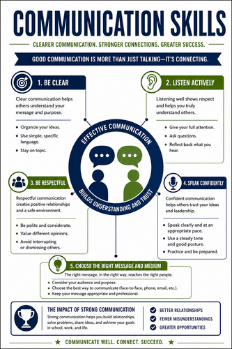 Communication Skills I High School I Infographic