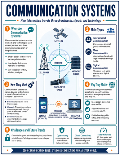 Communication Systems I High School I Infographic