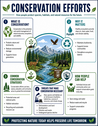 Conservation Efforts I High School I Infographic