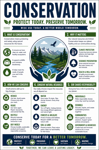 Conservation I High School I Infographic