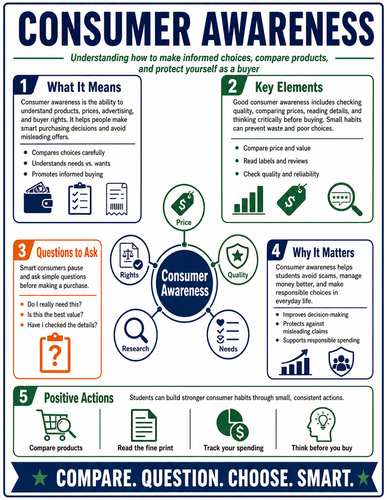 Consumer Awareness I High School I Infographic