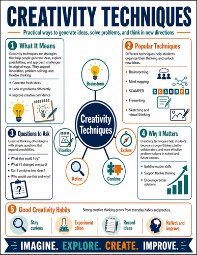 Creativity Techniques I High School I Infographic