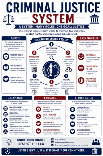 Criminal Justice System I High School I Infographic