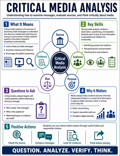 Critical Media Analysis I High School I Infographic