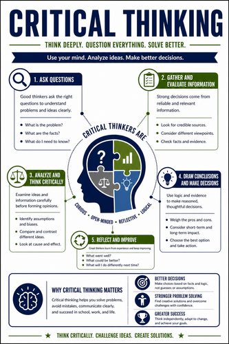 Critical Thinking I High School I Infographic