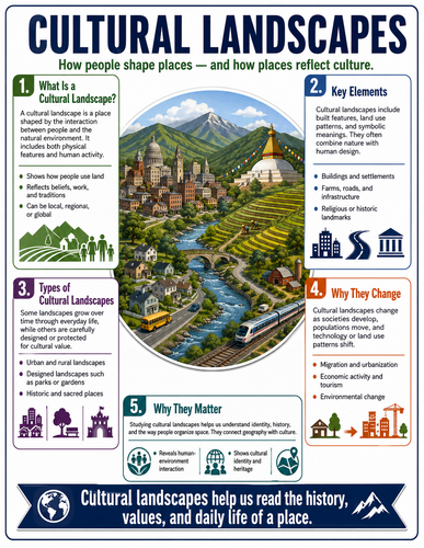 Cultural Landscapes I High School I Infographic