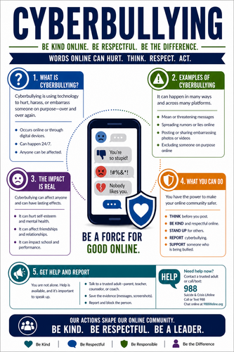Cyberbullying I High School I Infographic