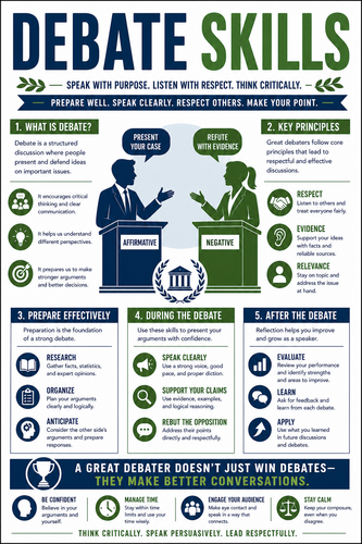 Debate Skills I High School I Infographic