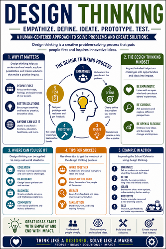 Design Thinking I High School I Infographic