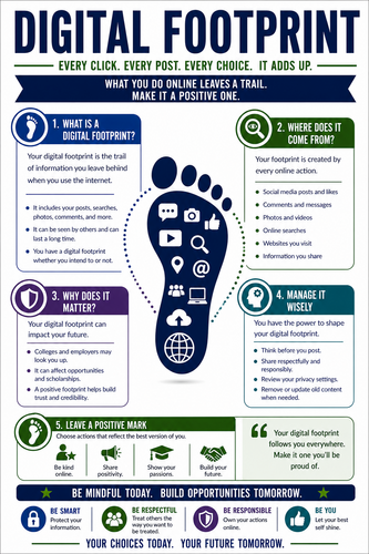 Digital Footprint I High School I Infographic