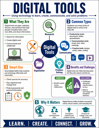 Digital Tools I High School I Infographic