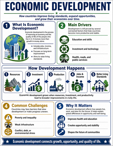 Economic Development I High School I Infographic