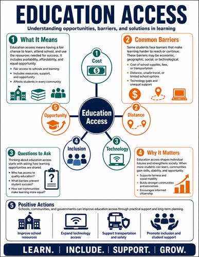 Education Access I High School I Infographic