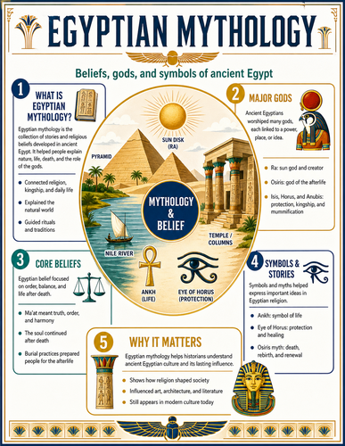 Egyptian Mythology I High School I Infographic