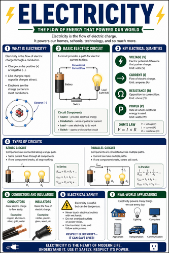 Electricity I High School I Infographic