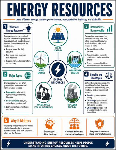 Energy Resources I High School I Infographic