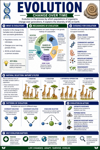 Evolution I High School I Infographic