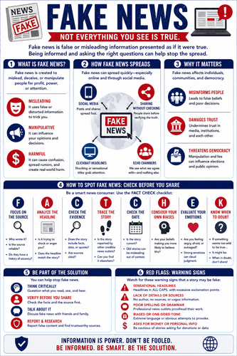 Fake News I High School I Infographic