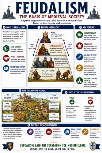 Feudalism I High School I Infographic