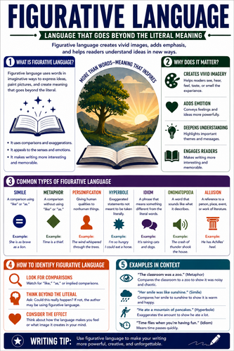 Figurative Language I High School I Infographic