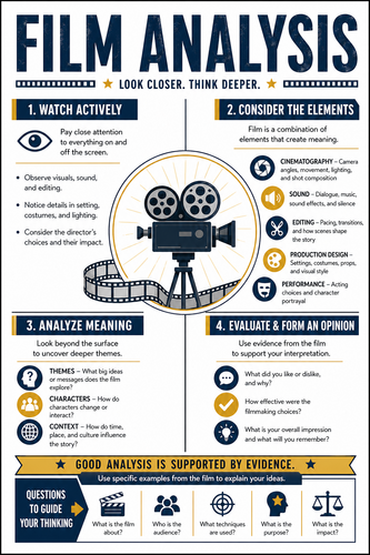 Film Analysis I High School I Infographic