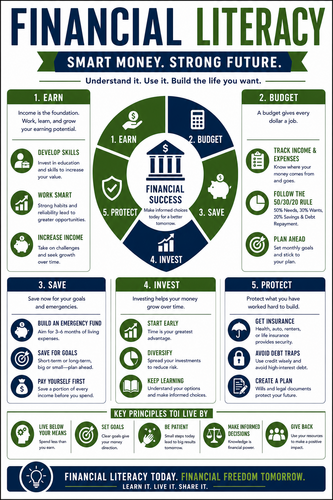 Financial Literacy I High School I Infographic