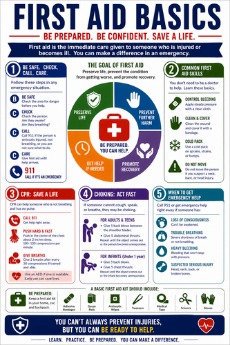 First Aid Basics I High School I Infographic