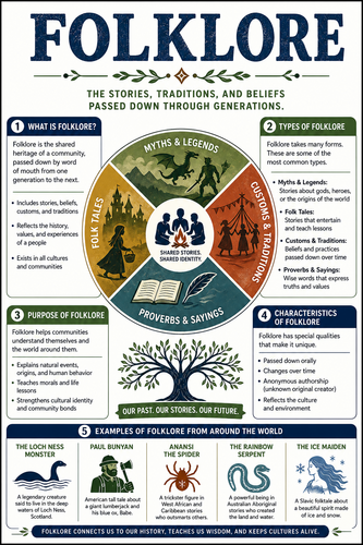 Folklore I High School I Infographic