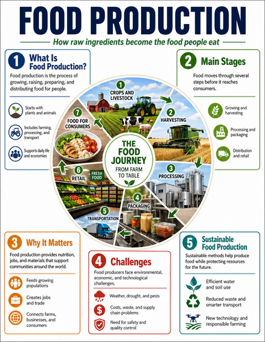 Food Production I High School I Infographic