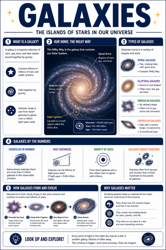 Galaxies I High School I Infographic