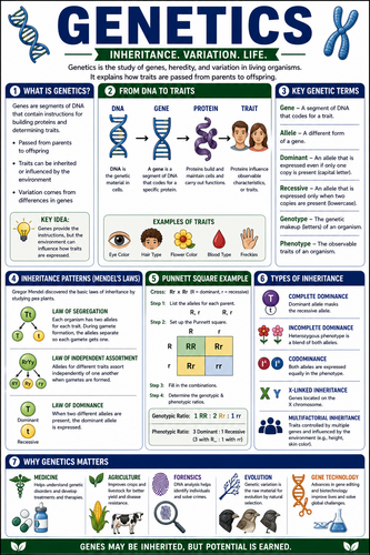 Genetics I High School I Infographic
